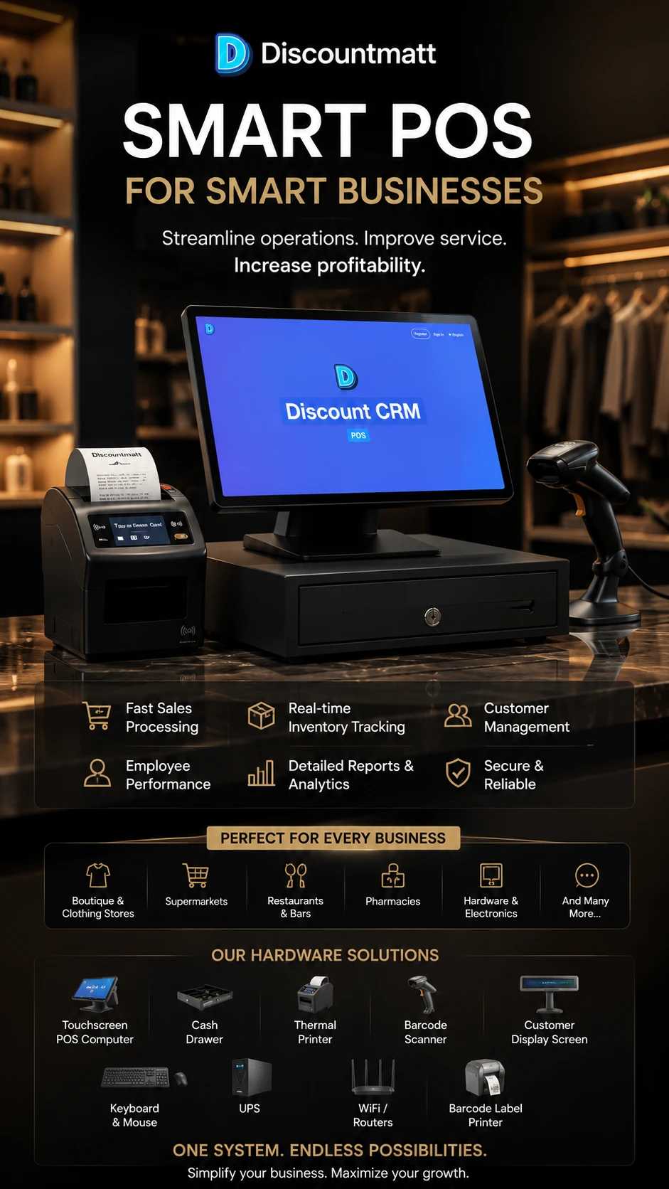 Discount POS & CRM software
